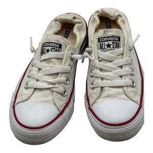 Converse Chuck Taylor Shoreline White Slip On Sneakers Shoe Womens 6 Mens 4 Low